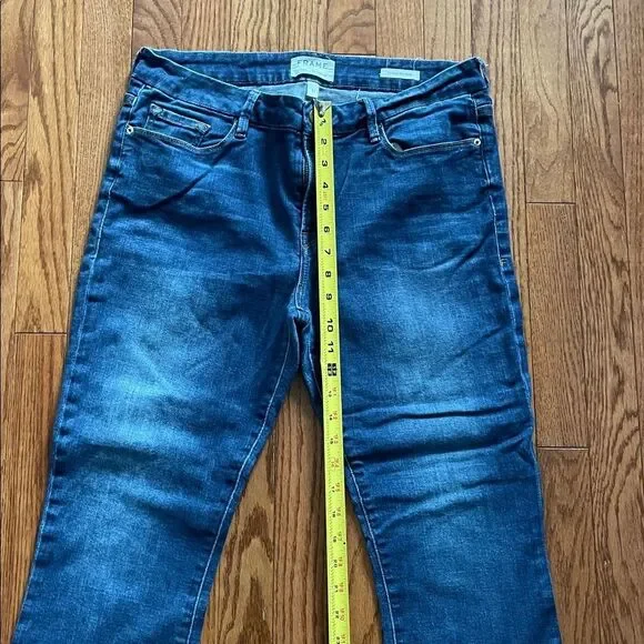 Frame Denim Le Crop Mini Boot Medium Wash Women’s Sz 31 - Picture 6 of 11